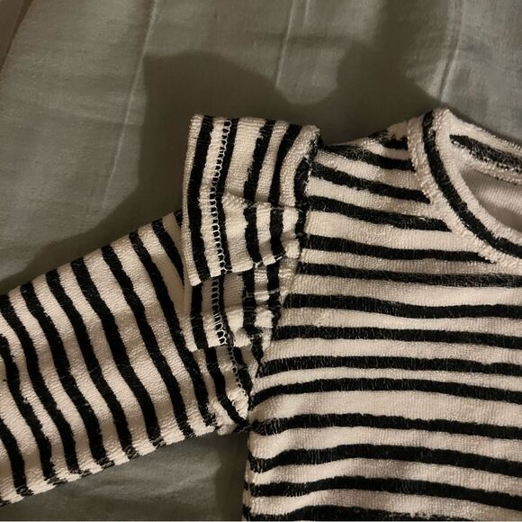 Noe & Zoe Berlin Bundle Lot 2 Striped Ruffle Terry Body Bodysuit 3-6 Months NWT - Picture 2 of 7